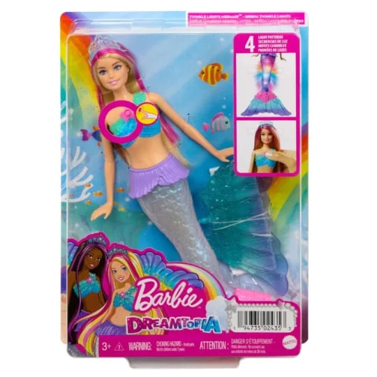 Barbie Sirène Lumières de rêve Poupée Mannequin - Dès 3 Ans
