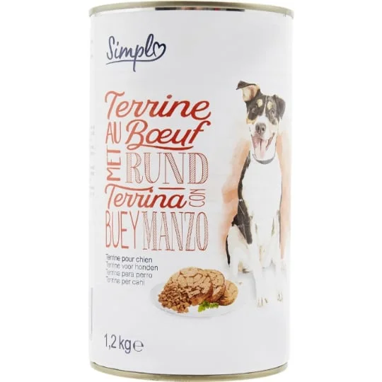 Pâtée pour chien au boeuf