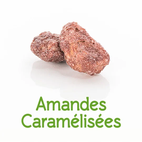 Amandes caramélisées BIO en vrac