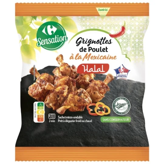 Grignottes de poulet halal à la Mexicaine