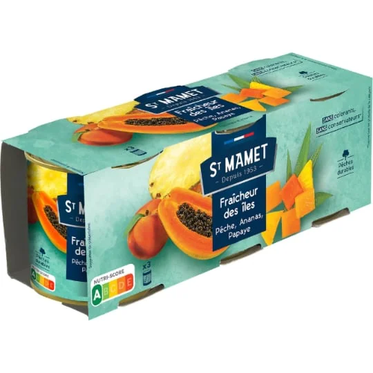 Fruits au sirop fraîcheur des îles