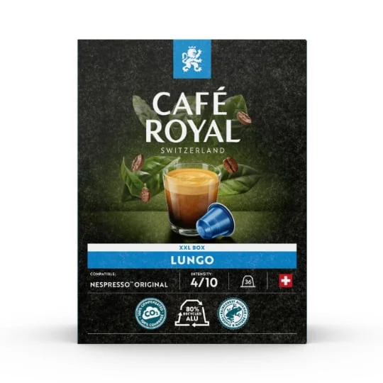 Café capsules Compatibles Nespresso Lungo - x36