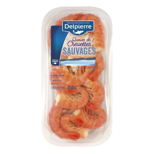 Queues de crevettes sauvages ASC