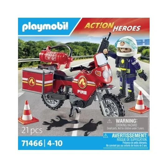 Jeu de construction Pompier Et Moto