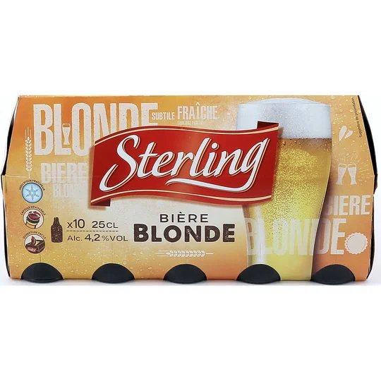 Bière blonde 4,5% bouteilles