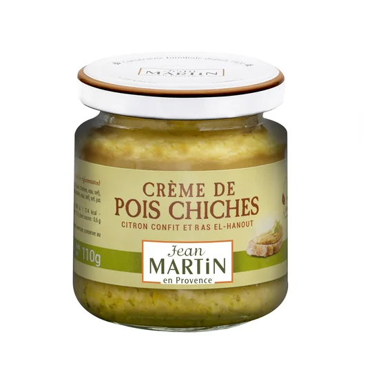 Crème de pois chiches citron confit et ras el-hanout