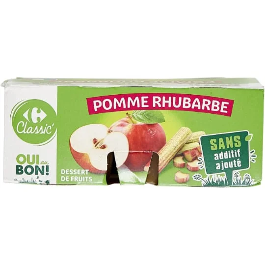 Compote pomme rhubarbe