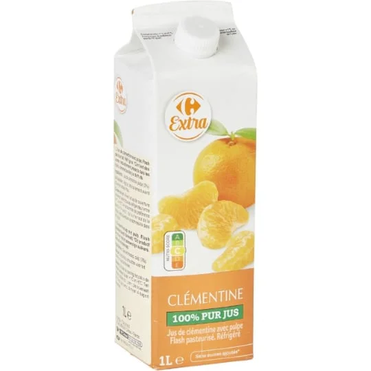 Jus de clémentine avec pulpe