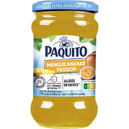Confiture allégée mangue ananas passion