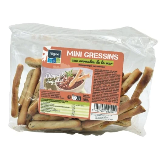 Mini gressins aux aromates de la mer