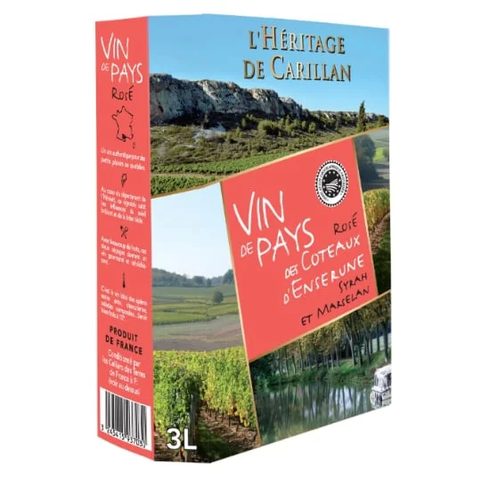 Vin Coteaux d'Enserune rose syrah marselan IGP