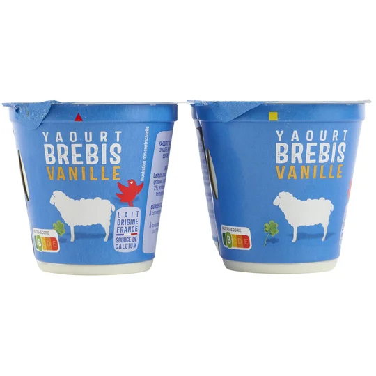 Yaourt à la vanille au lait de brebis