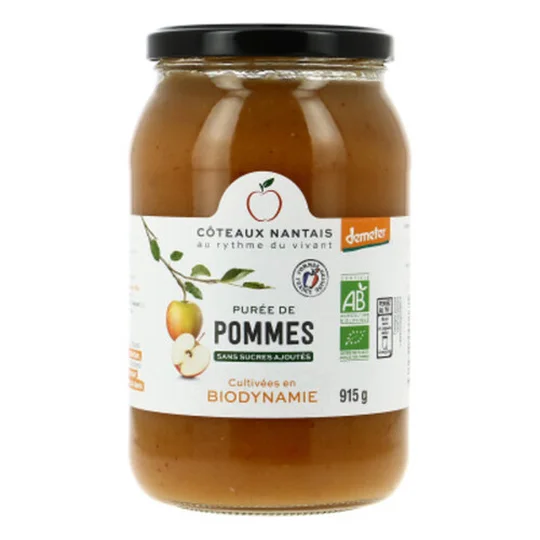 Purée Pommes Demeter Sans Sucres Format Family Bio