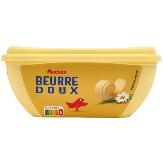 Beurre doux barquette