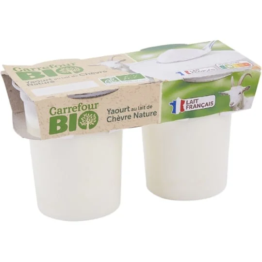 Yaourt bio au lait de chèvre