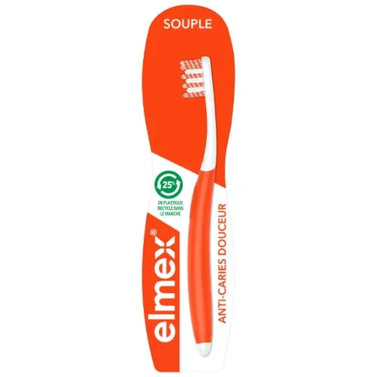 Brosse à dents anti-caries douceur souple