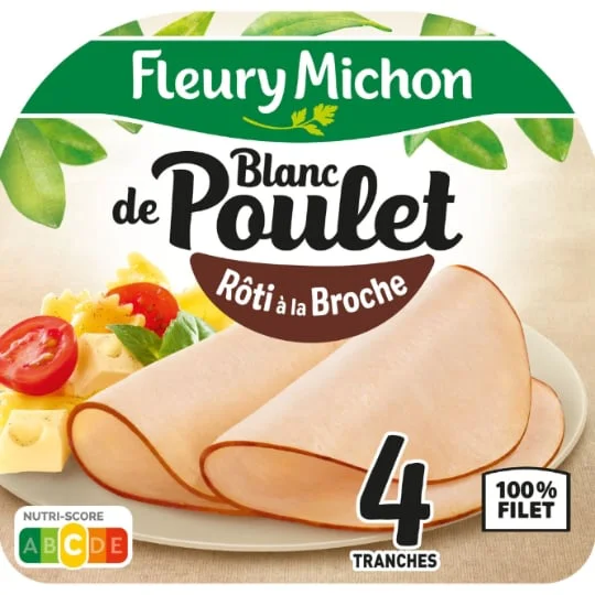 Blanc de poulet rôti à la broche