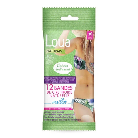 12 Bandes Naturelles Cire Froide 12 X