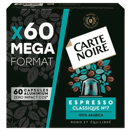 Café capsules Compatibles Nespresso Espresso °7