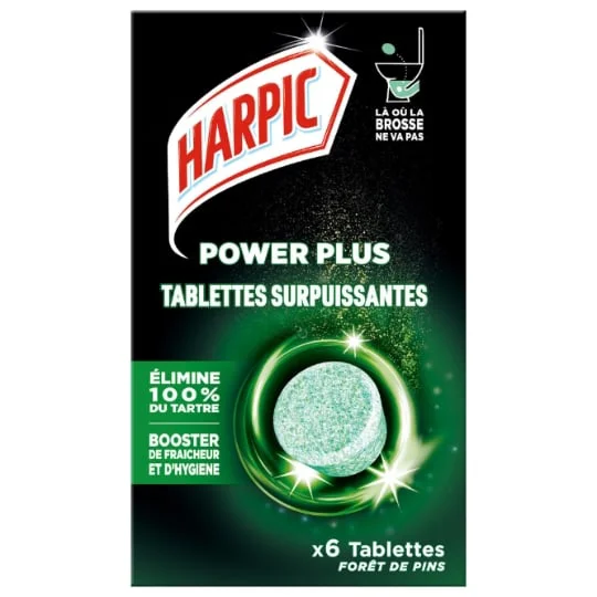 Tablettes WC détartrantes Power Plus parfum forêt de pins