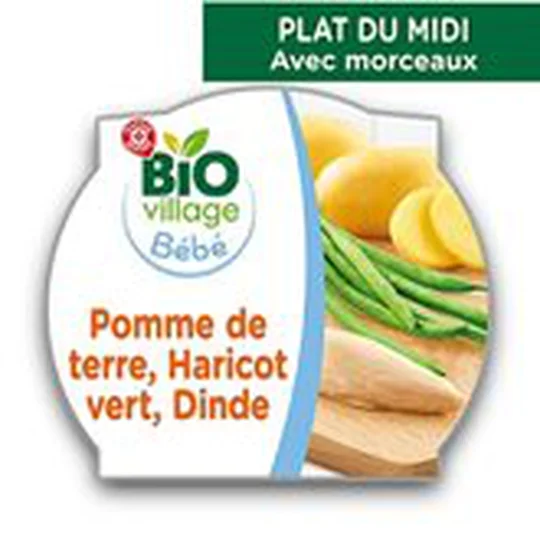 Assiette Haricot vert dinde 12 mois