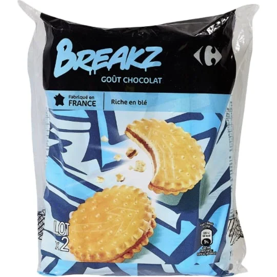 Biscuits goût chocolat