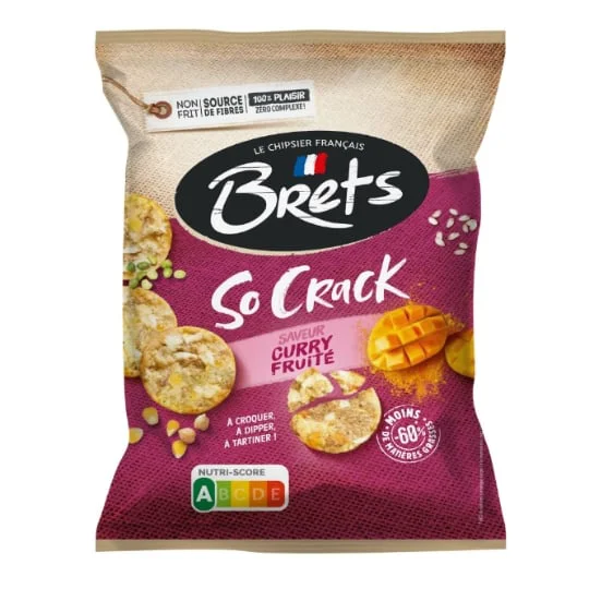 Biscuit salé so crack curry fruité