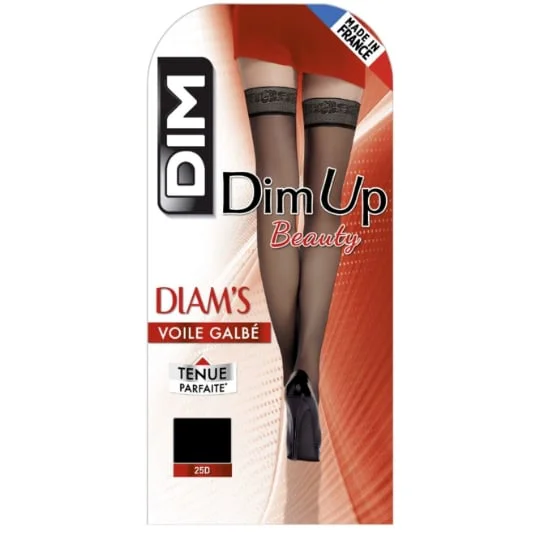 Bas femme noirs voile galbé T1 Diam's