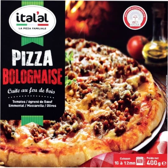 Pizza halal bolognaise
