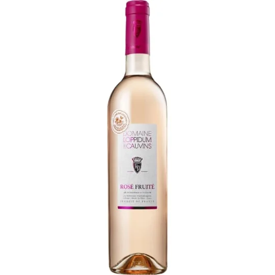 Vin rosé fruité