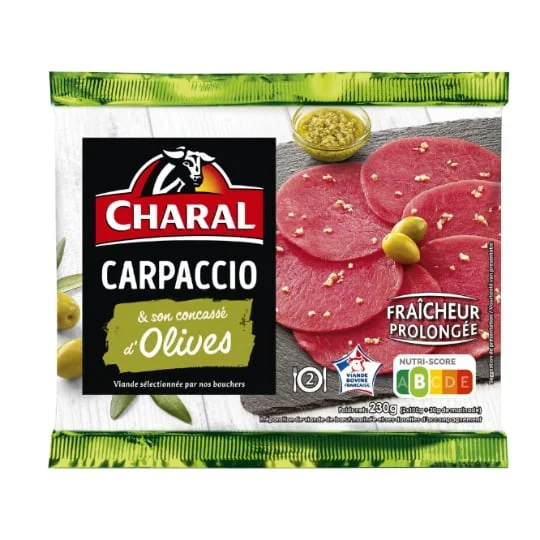 Carpaccio boeuf olives