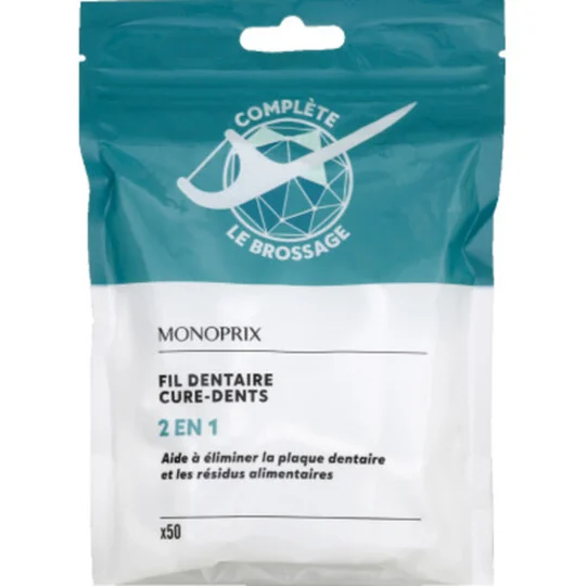 Fil dentaire 2en1