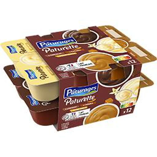 Paturette Crème dessert chocolat/caramel/vanille