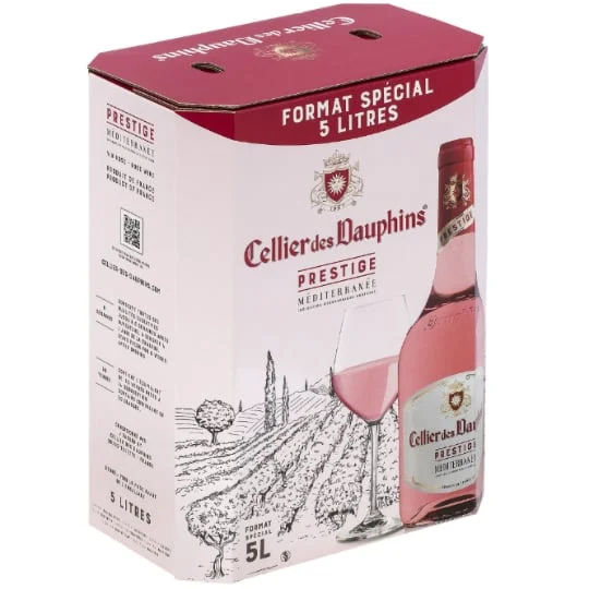 Vin rosé Méditerranée Prestige Cellier Dauphins IGP