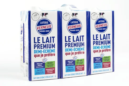 Lait demi-écrémé UHT