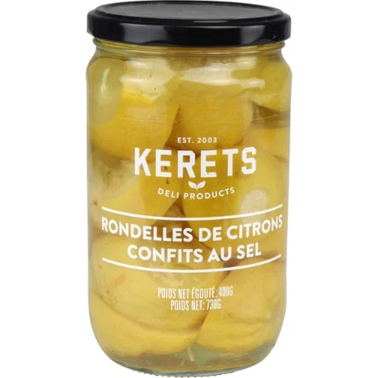 Rondelles de citrons confits au sel