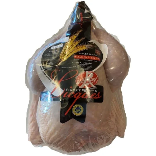 Poulet fermier blanc Label Rouge