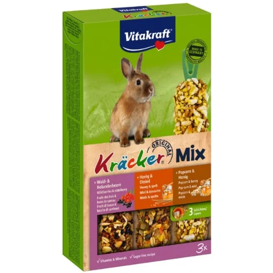 Friandise pour lapin Kräcker trio-mix