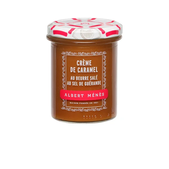 Crème de caramel, au beurre salé, au sel de Guérande