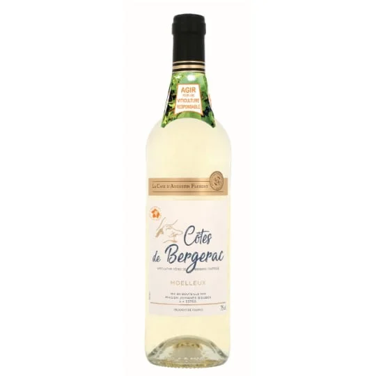 Vin Blanc Moelleux Sud Ouest AOP Côtes de Bergerac