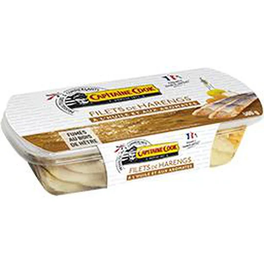 Filets de harengs à l'huile et aux aromates