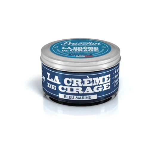 Crème De Cirage Bleu Marine Nourrit Ravive Les Couleurs Et Apporte Brillance Sans Silicone