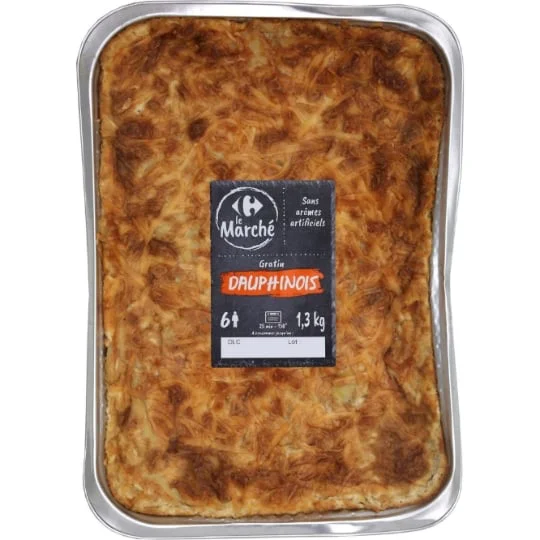 Plat cuisiné gratin dauphinois