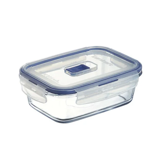 Boîte En Verre Rectangulaire, 82Cl, 4 Clips