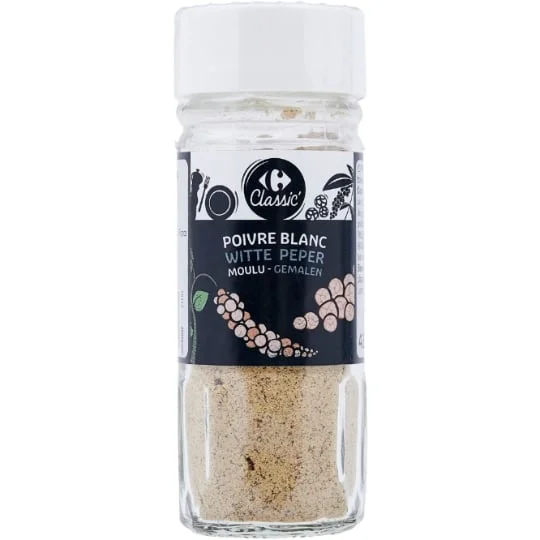Poivre blanc moulu