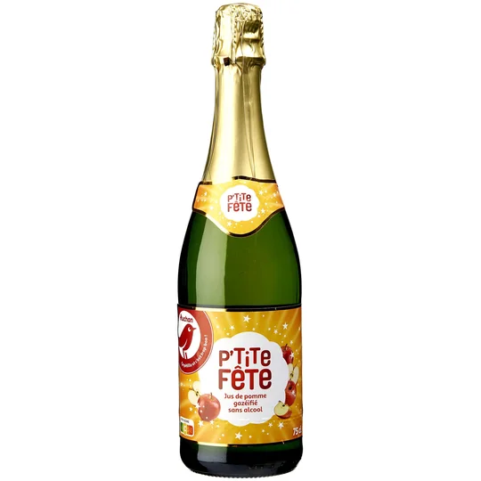 Jus de pomme gazéifié sans alcool P'tite fête