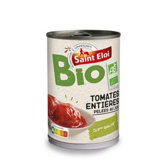 Tomates entières pelées au jus BIO