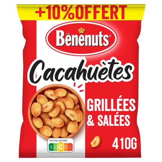 Benenuts Cacahuètes Délicatement Salées Grillées