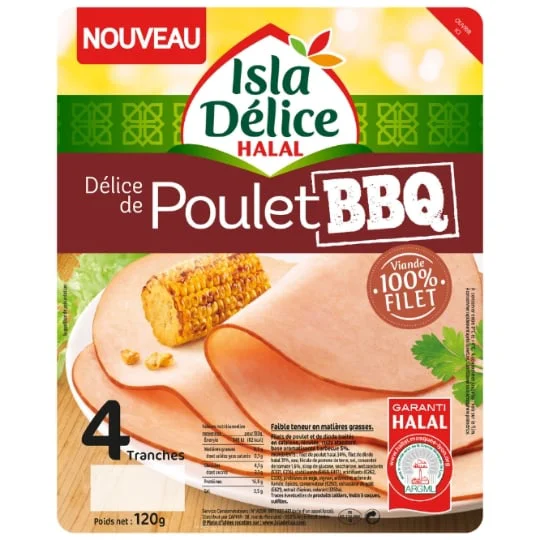 Blanc de poulet halal BBQ