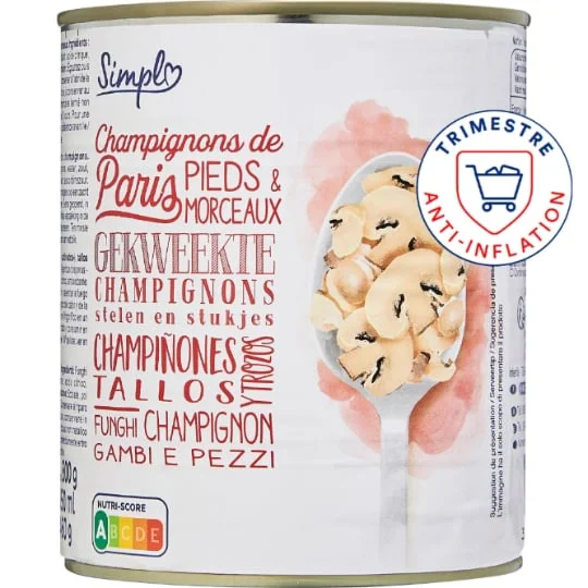 Champignons de Paris pieds & morceaux